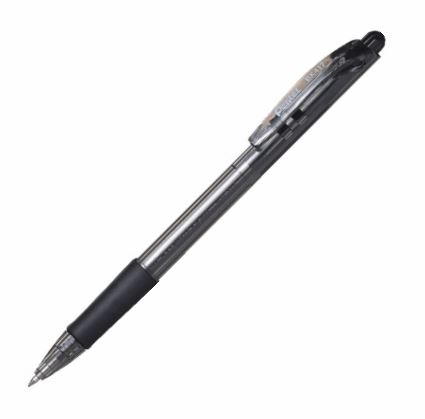 PENTEL BK417 výsuvné guľôčkové pero, čierne