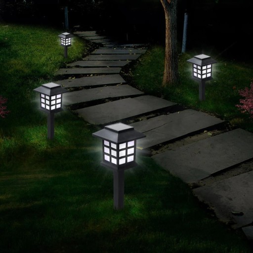 Solárna lampa záhradná dekorácia osvetlenie lampášový domček LED P-510
