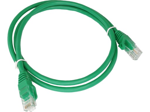 Patchcord UTP kat.5E kábel 0,25 m zelený