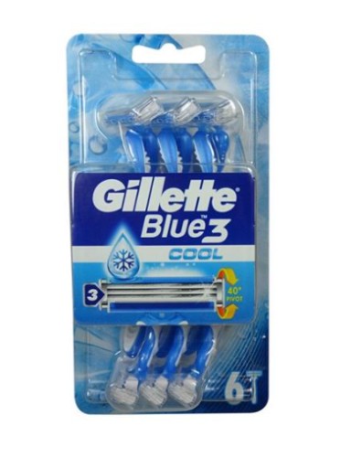 Gillette Blue3 COOL Razor 6 ks. Blister