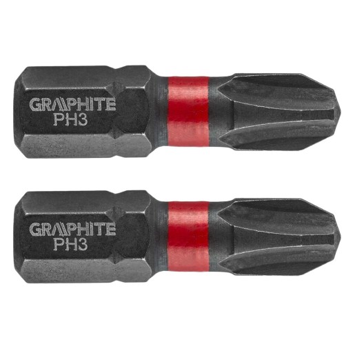 NÁRAZOVÉ HROTY PH3 X 25 MM 2 KUSY 56H502 GRAFIT