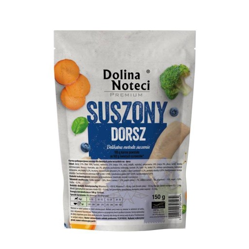 SUCHÉ KRMIVO PRE DOSPELÝCH PSOV všetkých plemien s treskou DOLINA NOTECI 150g
