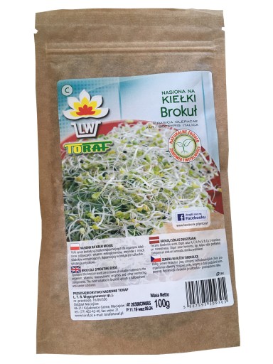 SEMIENKA BROKOLIE NA KLÍČKY na pestovanie 100g
