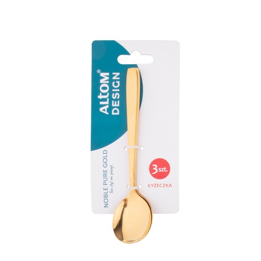 Lyžičky na kávu a čaj Noble Pure Gold, 3 kusy