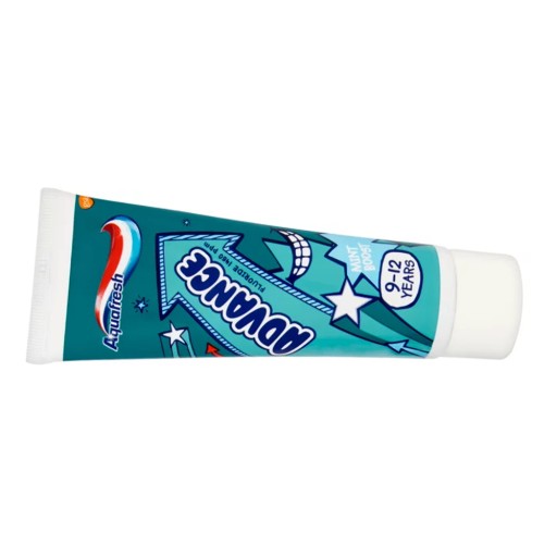 AQUAFRESH ADVANCE ZUBNÁ PASTA PRE DETI 9-12 ROKOV S FLUORIDOM