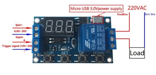modRL01_Time Delay - reléový modul