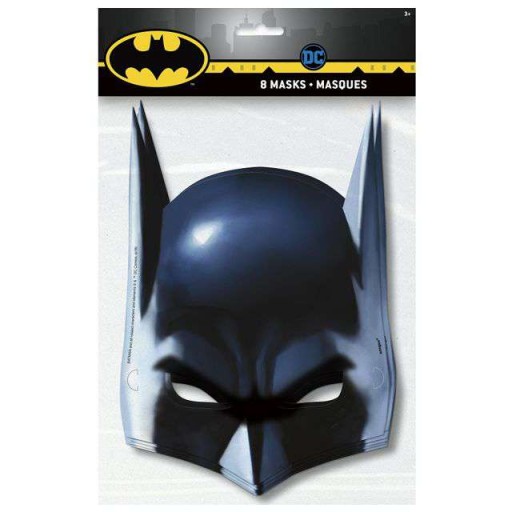 BATMAN papierová MASK bat 8ks