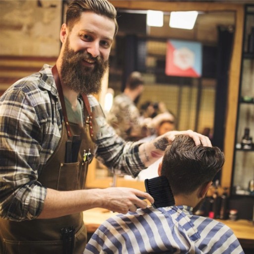 Kadernícka kefa na vlasy pork Barber Black
