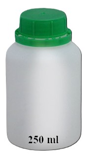 250 ml fľaša s deleným uzáverom a Boll tesnením