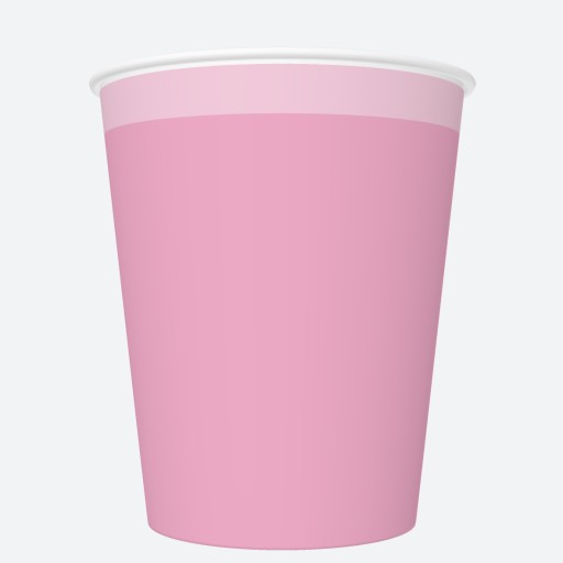 Papierové kelímky 250ml ''Pink''/8 kusov