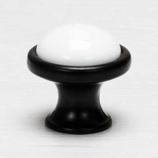 NÁBYTKOVÁ KĽÚČKA ČIERNA NÁBYTKOVÁ KĽÚČKA PORCELÁNOVÁ SKRINOVÁ KĽUB RETRO HIT