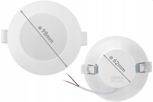 LED stropné panelové svietidlo 3W 3000K závesné stropné svietidlo