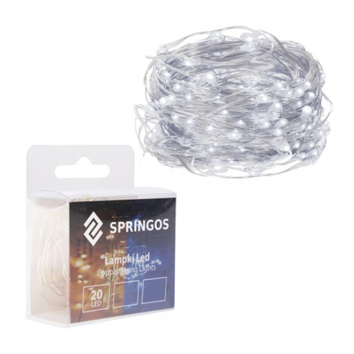 Svetlá na vianočný stromček, 100 LED drôtov, studená biela