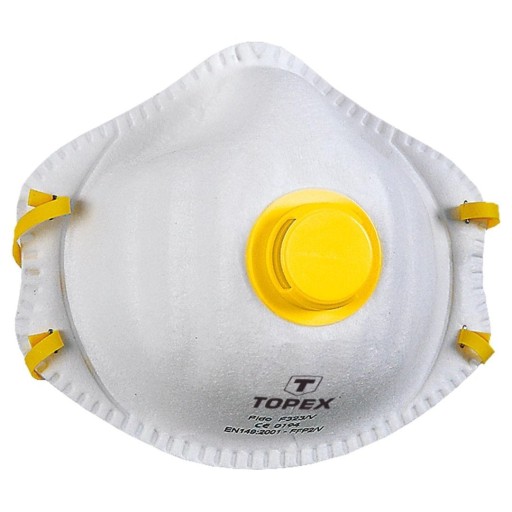 TOPEX Protiprachová polomaska s 1 ventilom FFP2 2 ks