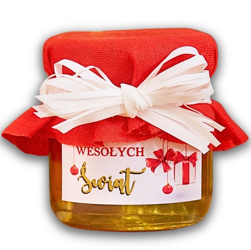 Vďaka Santa Claus vianočný darček med med dóza LOGO