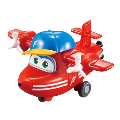 SUPER WINGS FLIP ROBOT TRANSFORMAČNÉ LIETADLO 2v1 JAZDE NA VRTULE