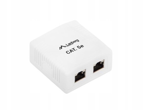 Zásuvka na povrch 2xRJ45 Utp Cat.5e Lanberg