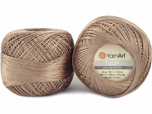 Šnúrka YarnArt Tulip 50 g 250 m farba 403 svetlohnedá