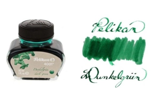 Zelený atrament Pelikan 1 ks.