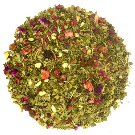 YERBA MATE JAHODOVÁ MALINA 250g s jahodou a malinou AROMATICKÁ