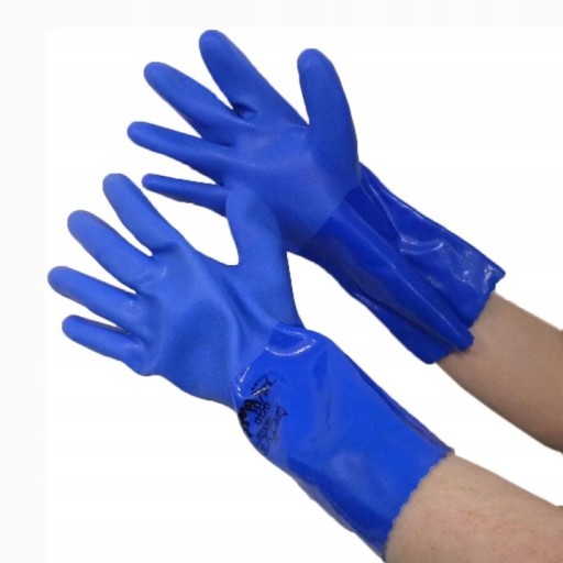PRACOVNÉ RUKAVICE VODEODOLNÉ OLEJOvzdorné CHEMICKÉ PVC SHOWA 660 10-XL