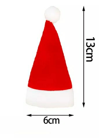 MINI SANTA ČIAPKA, DEKORÁCIA FĽAŠIE, PRÍBORY