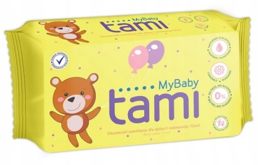 TAMI MyBaby vlhčené obrúsky pre deti 72 ks