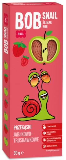 BOB SNAIL Jablkovo-jahodový snack 30g ovocie