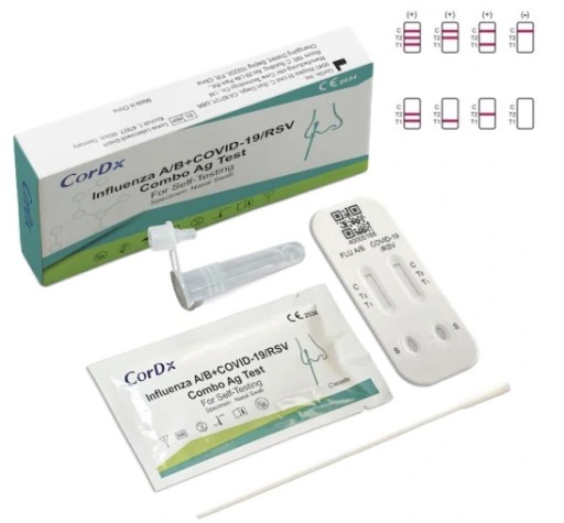 DOMÁCI TEST COMBO COVID-19 chrípka A+B RSV CordX