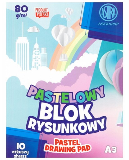 Technický blok A3/10, pastel Astra, 170g