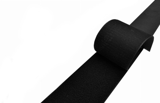 LuxTextil VELCRO PÁSKA SILNÁ NA ŠITIE 25 mm SADA 2 STRAN ČIERNA 1 meter