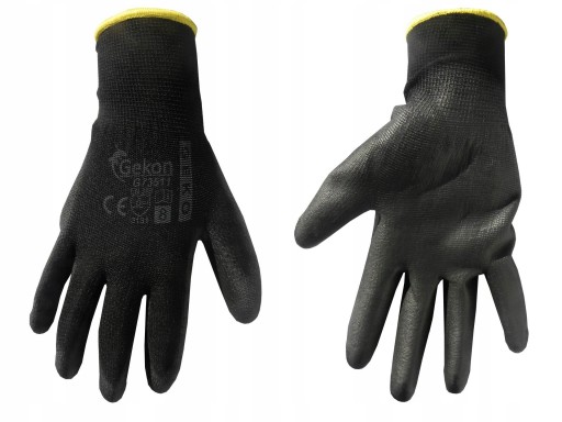 Ochranné pracovné rukavice Polyuretan Black, VEĽKOSŤ 8