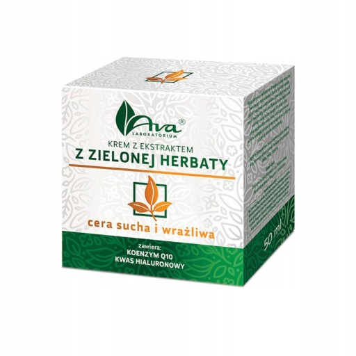 AVA Krém s extraktom zo zeleného čaju pre suchú a citlivú pleť 50 ml