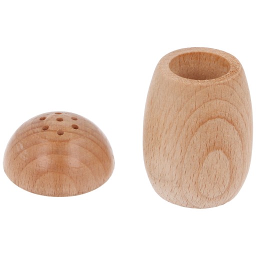 Drevená soľnička, korenička, nádoba na korenie MUSHROOM