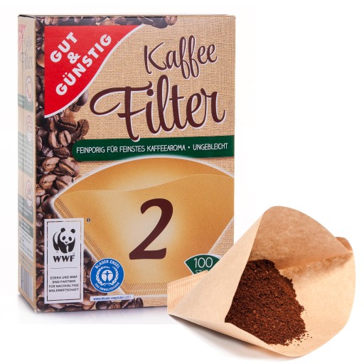 G&G EKOLOGICKÉ KÁVOVÉ FILTRE Z NEBIELENÉHO PAPIERA PRE KÁVOVARY 100 KS