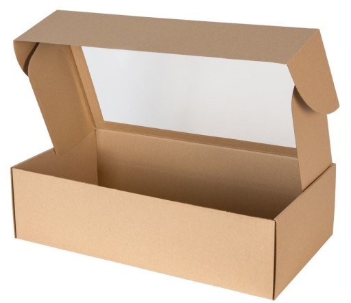 KRABIČKA S OKIENKOM KARTÓN NA MIERU 55x30x15 DARČEKOVÉ BALENIE