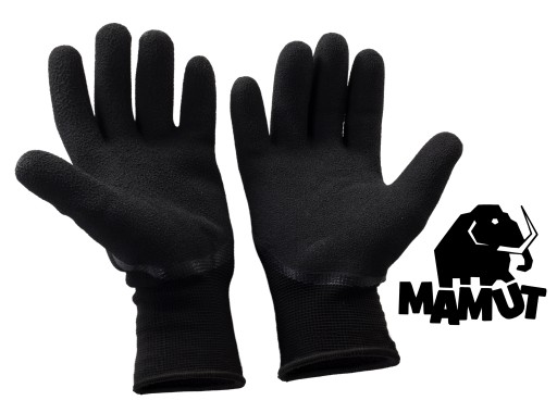 Zateplené pracovné rukavice, zimné ochranné rukavice K2 Mamut Terry, 9L