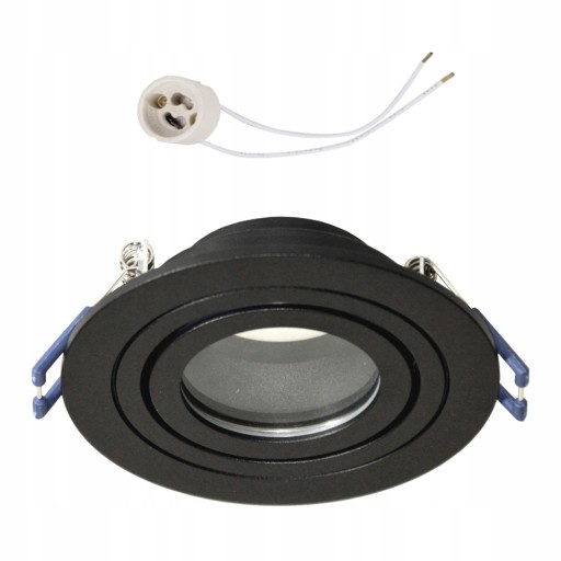 Hermetické MOVABLE IP54 svietidlo pre LED GU10 230V, okrúhle, čierne
