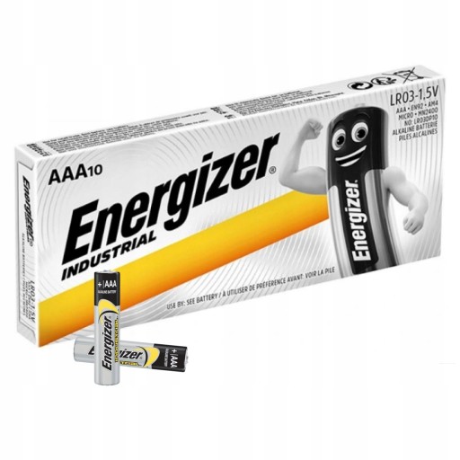 10x VÝKONNÝ ENERGIZER INDUSTRIAL LR03 R3 AAA BATÉRIA
