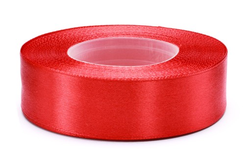 STUHA saténová stuha 25mm 32m ČERVENÁ