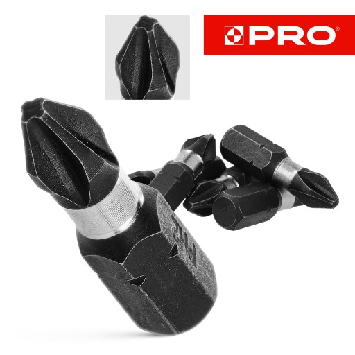 5x rázový bit PH2 rázový bit 25mm | Nárazový bit pre skrutkovač