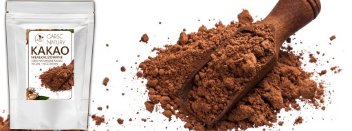 PRÍRODNÉ NEALKALIZOVANÉ KAKAKO v prášku 0,5 kg Pravé kakao 500 g
