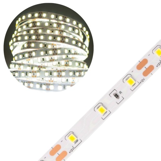 LED pásik 9,6W/m STUDENÝ 6500K 600lm/m 12V DC IP20 1m