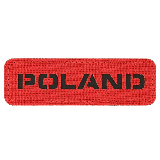 PATCH POLAND LASER suchý zips M-Tac 25x80 ČERVENÝ