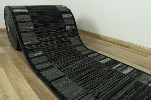 šírka 150 cm GRAFITOVÝ KOBEREC TMAVOŠEDÝ KOBEREC LUNA STRIPES DO CHODBY