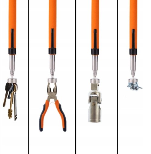 TELESKOPICKÝ MAGNETOVÝ MAGNETICKÝ UCHOVÁVAČ SILNÝ DLHÝ 84CM S Klipom