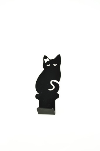 JEDNODUCHÝ VEŠIAK NA UTERÁKY CAT BLACK Loft