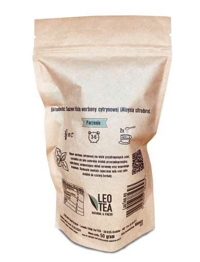 LEMON VERBENA listy, VERBENA bylinkový čaj