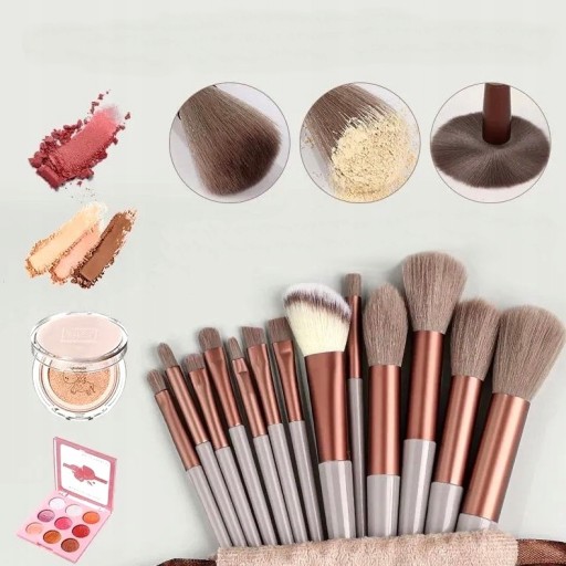 Sada 13 profesionálnych štetcov na make-up + puzdro