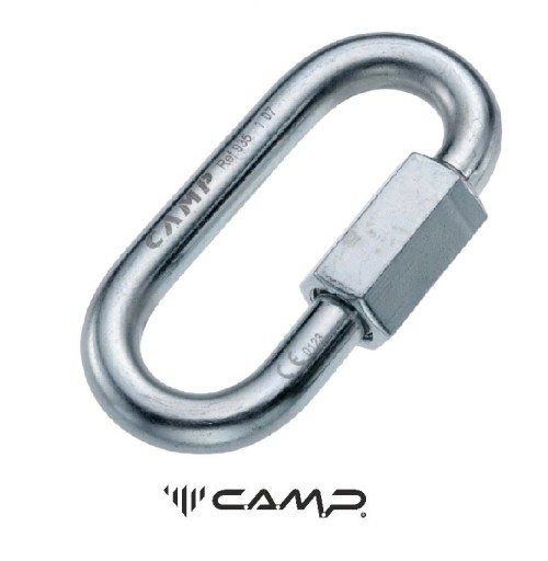 Oceľová karabína Maillon Camp – Quick Link Oval 10 mm
